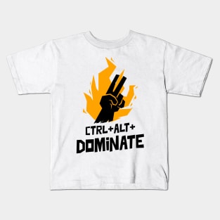 CTRL+ALT+DOMINATE Kids T-Shirt